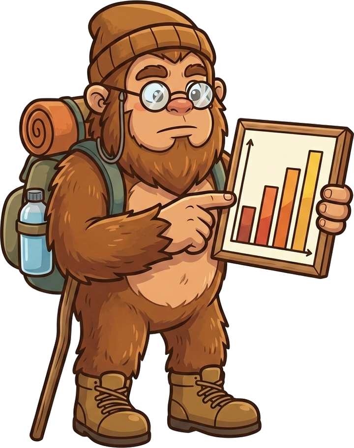 The Gorge Sasquatch reads the market