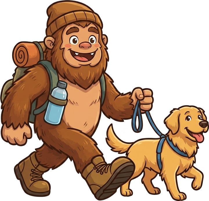 The Gorge Sasquatch and his best friend
