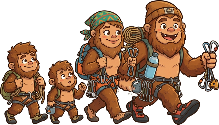 The whole Sasquatch family headed out for a Gorge day