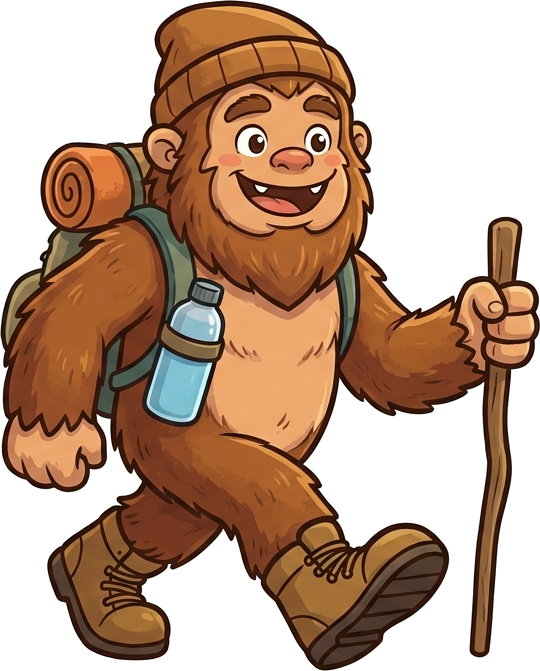 The Gorge Sasquatch hitting the trail